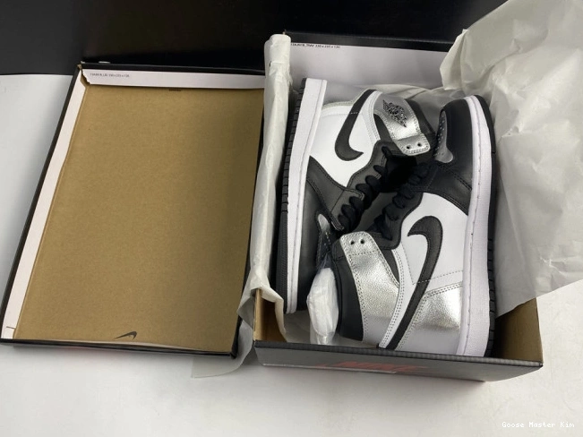 OG CD0461-001 SILVER 1 WMNS AIR HIGH TOE JORDAN 0811